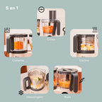 Robot de cocina 5 en 1 Babymoov Nutribaby Evolution