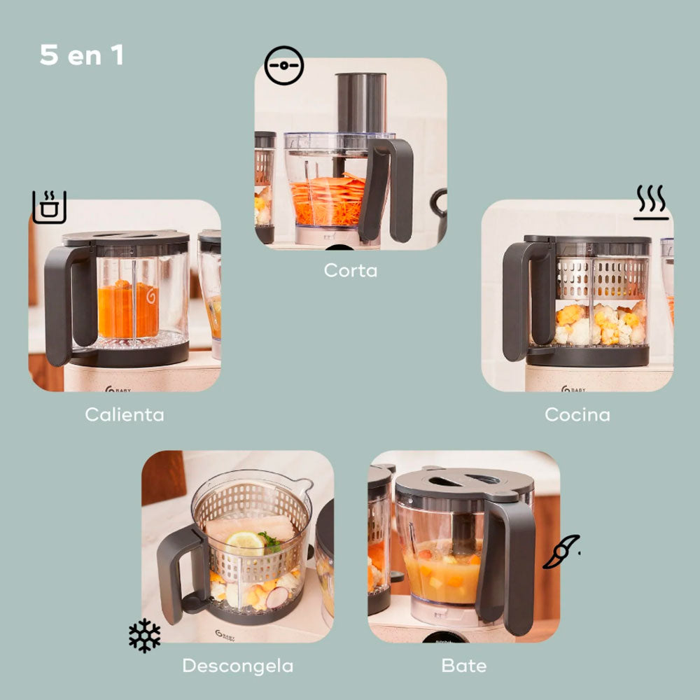 Robot de cocina 5 en 1 Babymoov Nutribaby Evolution