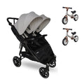 Silla Gemelar Baby Monsters Easy Twin 4 con 2 bici