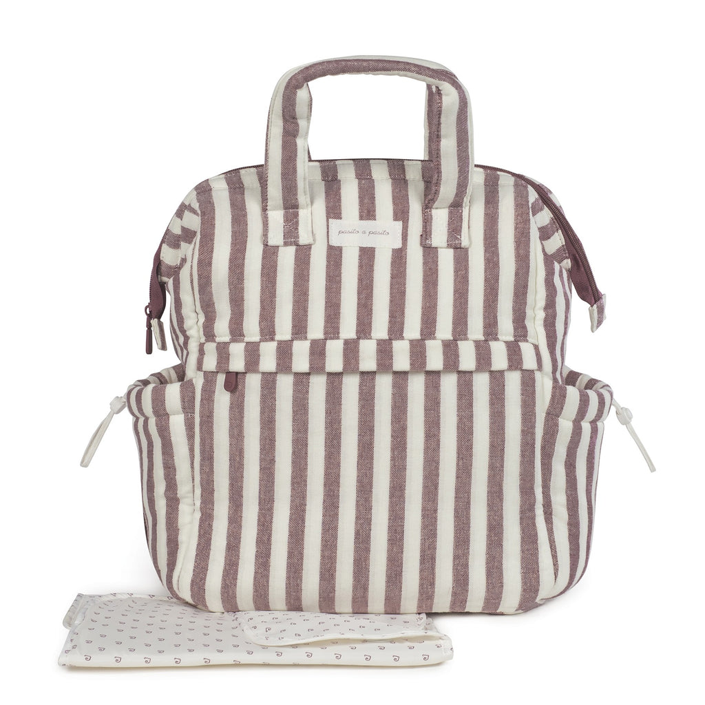 Mochila Pasito a Pasito Cherry Rayas