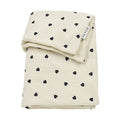 Manta Meyco Sweet Heart Soft Sand Black