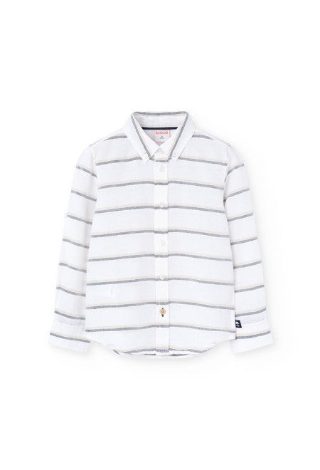 Camisa Boboli lino listada