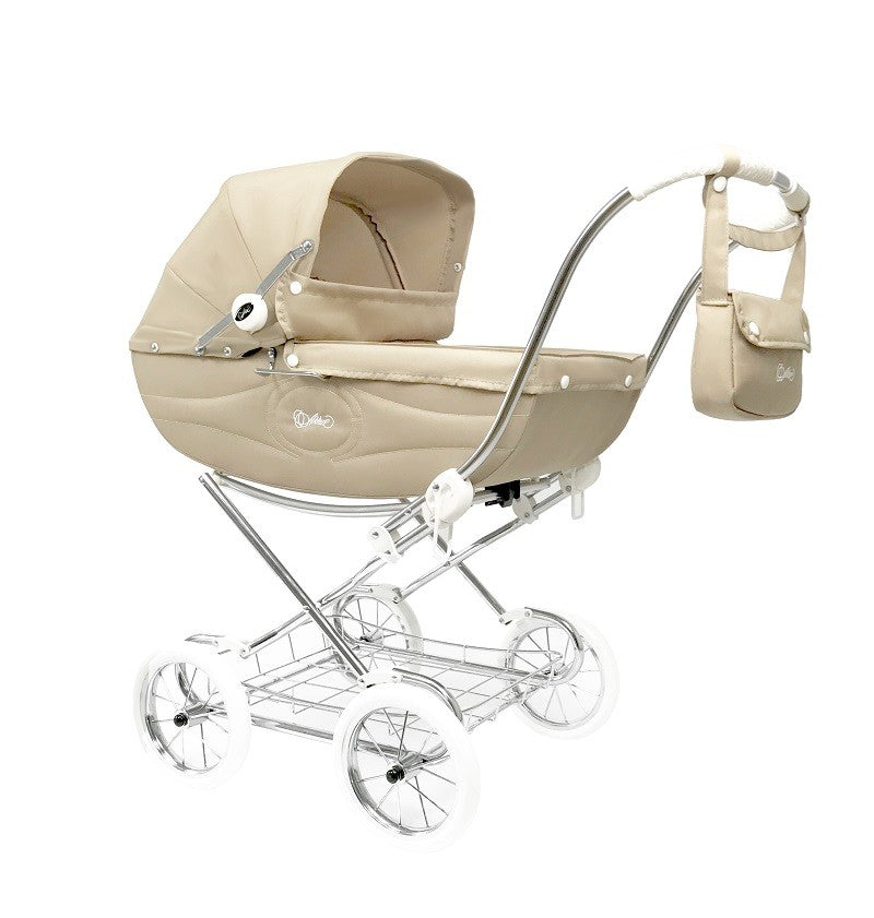 Cochecito para Reborn Arrue Princess Jr. Paris con bolso y cesta metalica