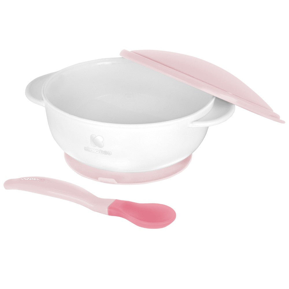 Set Cuenco con ventosa KikkaBoo y cuchara termosensible