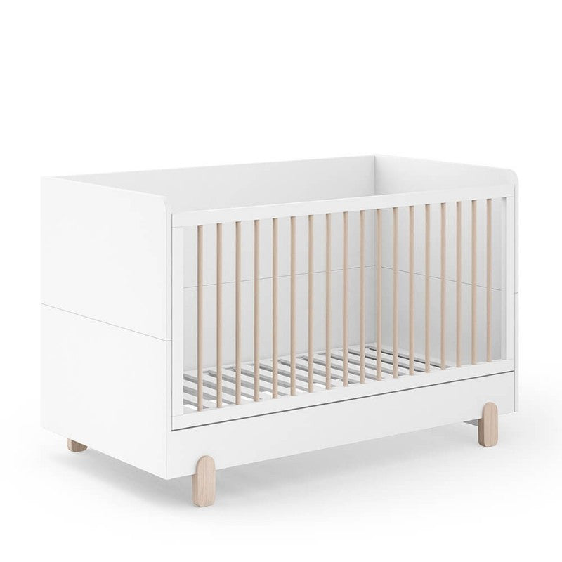Cuna Evolutiva Ros Mini ELEMENTAL 140x70 con barandilla abatible