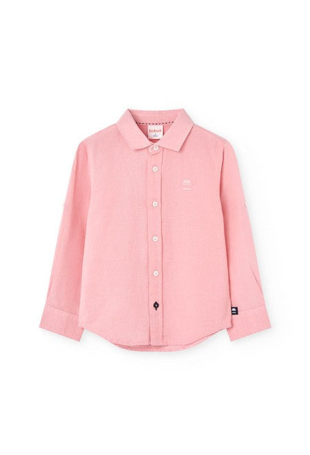 Camisa Boboli lino manga larga