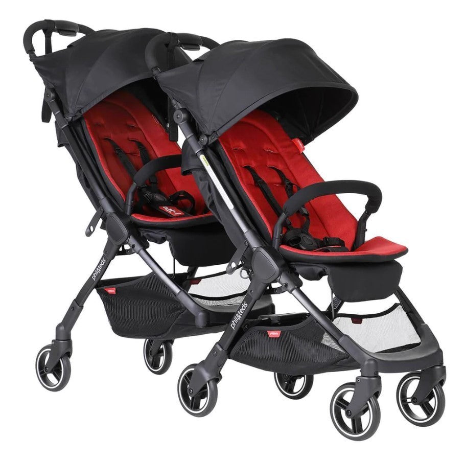 PACK Silla paseo Gemelar Phil&Teds Go con Colchoneta y Plástico