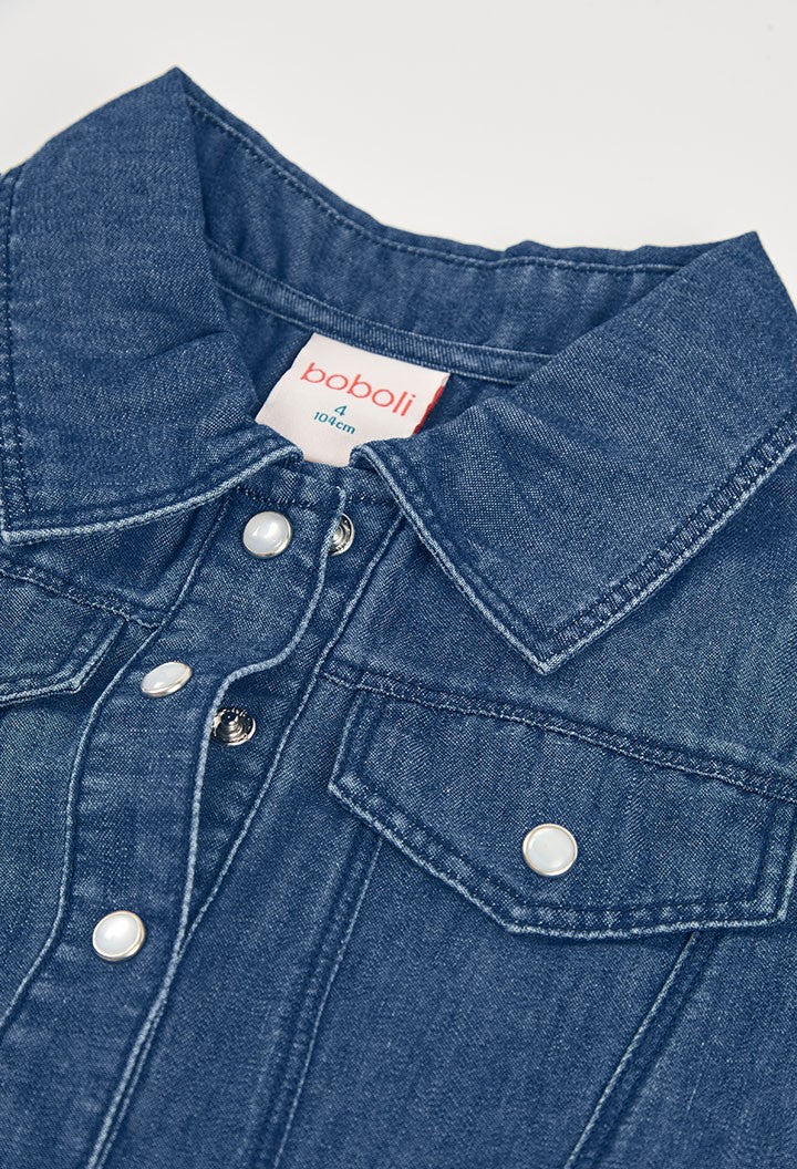Vestido Boboli denim combinado