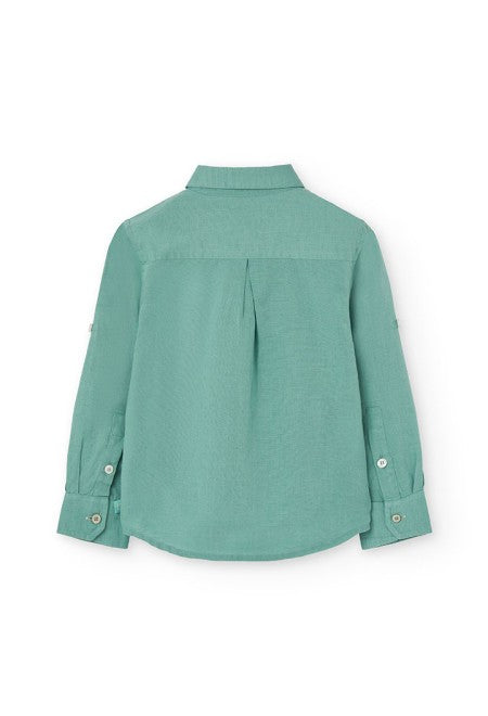 Camisa Boboli lino manga larga