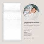 Triptico Cuna Estrella multicolor Luna+ Broche Interbaby