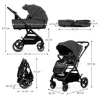 Cochecito Trio Kinderkraft Yoxi 3 en 1