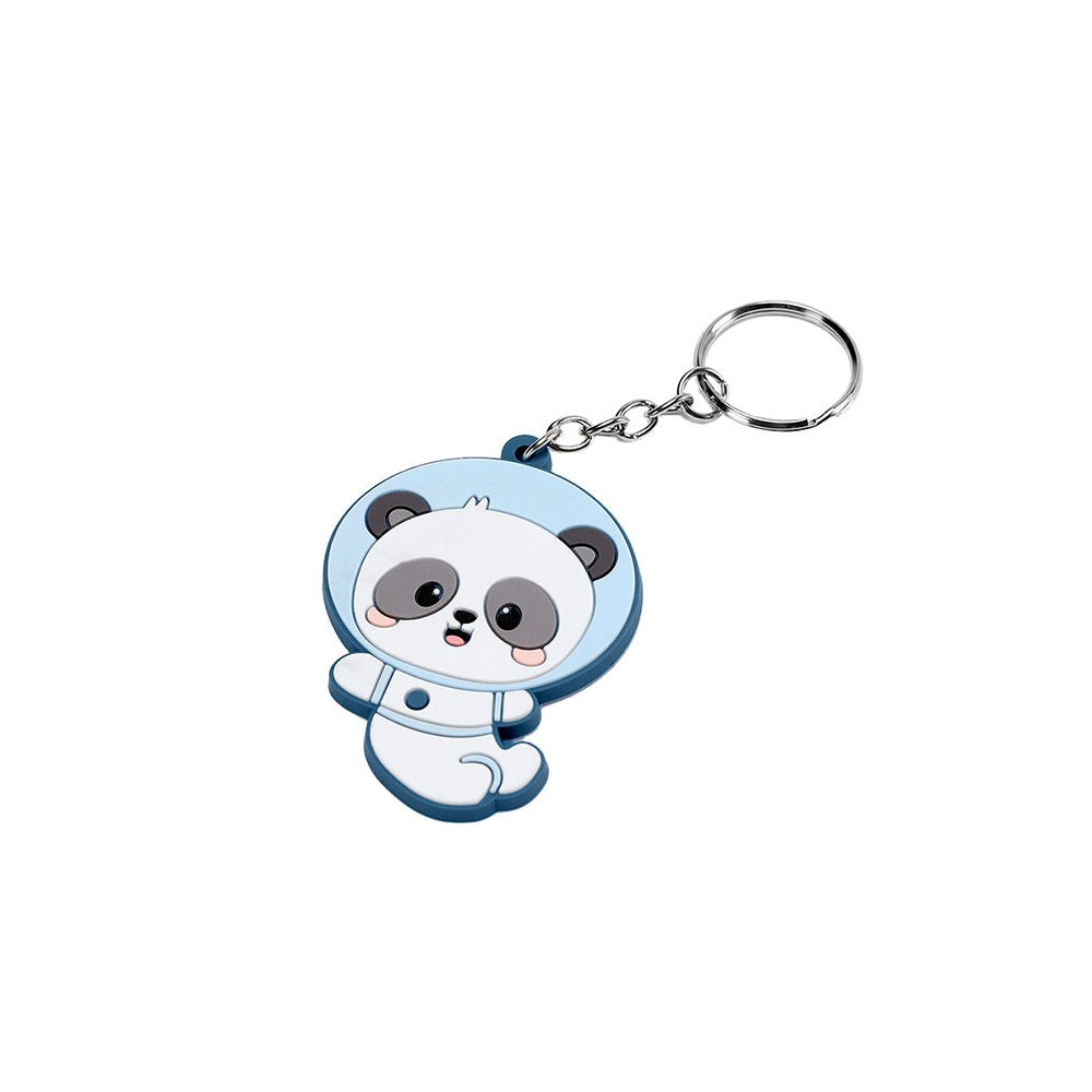 Mochila Mediana Tutete Pandas in Space + Llavero