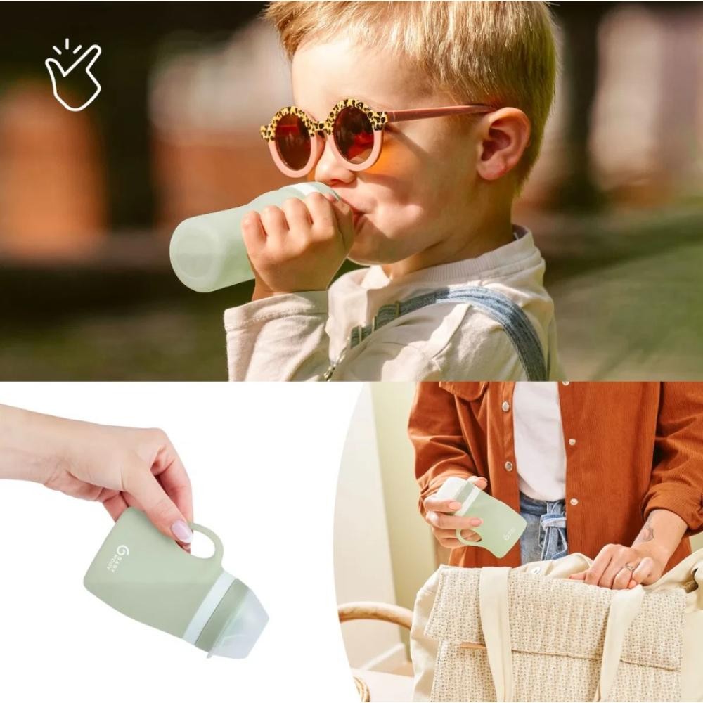 Botella ergonómica de silicona Babymoov