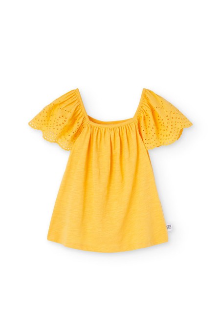 Camiseta Boboli punto combinada
