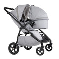 Cochecito Gemelar Mast M TWIN X2 manillar regulable con un capazo