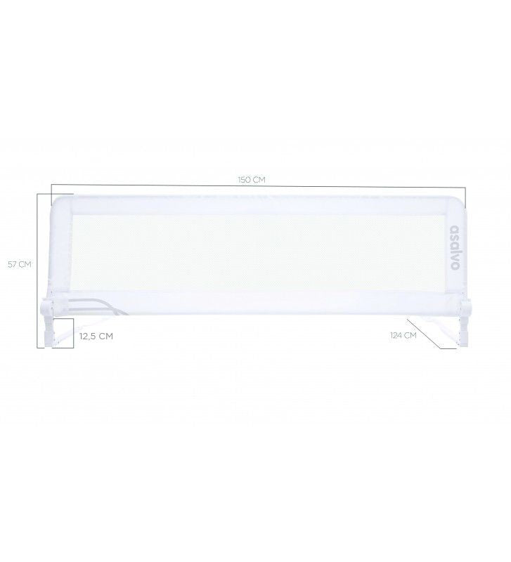 Barrera de cama Asalvo 2 en 1 Blanco