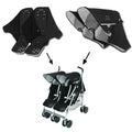 Capota y Vestidura doble MACLAREN TWIN TECHNO color BLACK