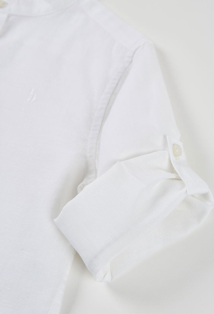 Camisa Boboli en lino con manga larga