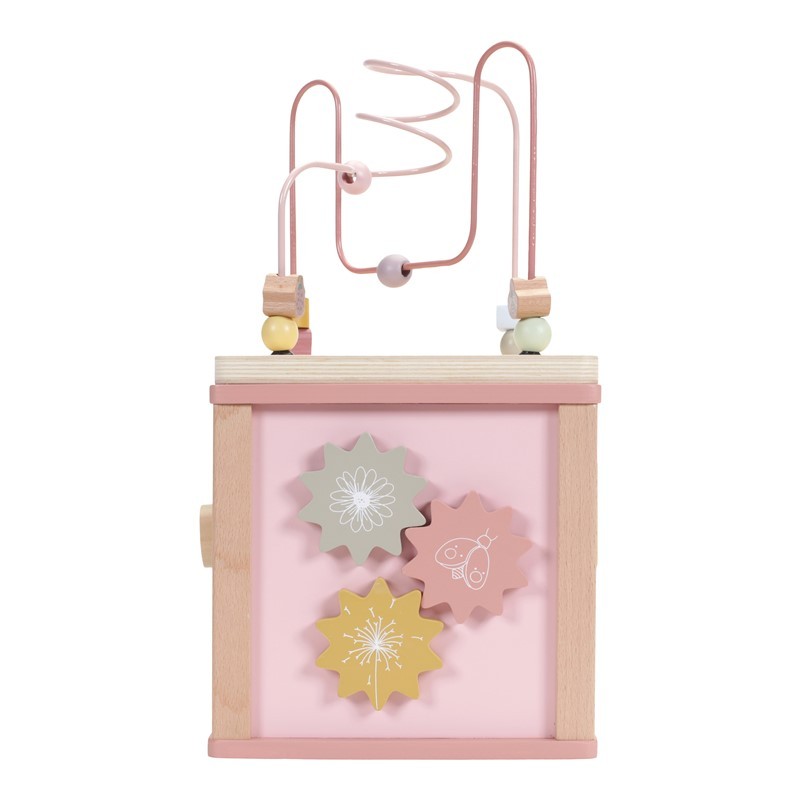 Cubo de actividades Little Dutch Flowers Rosa