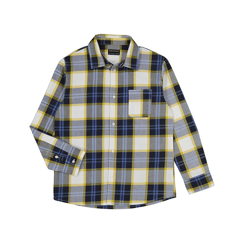 Camisa Mayoral manga larga cuadros