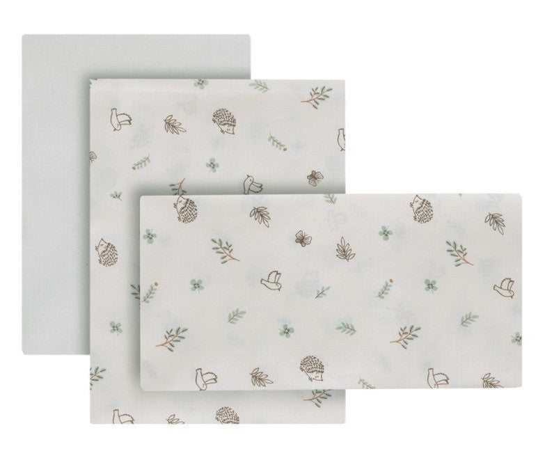 Sábana Cuna 3 Pcs Cambrass 60x120x1 cm Calma