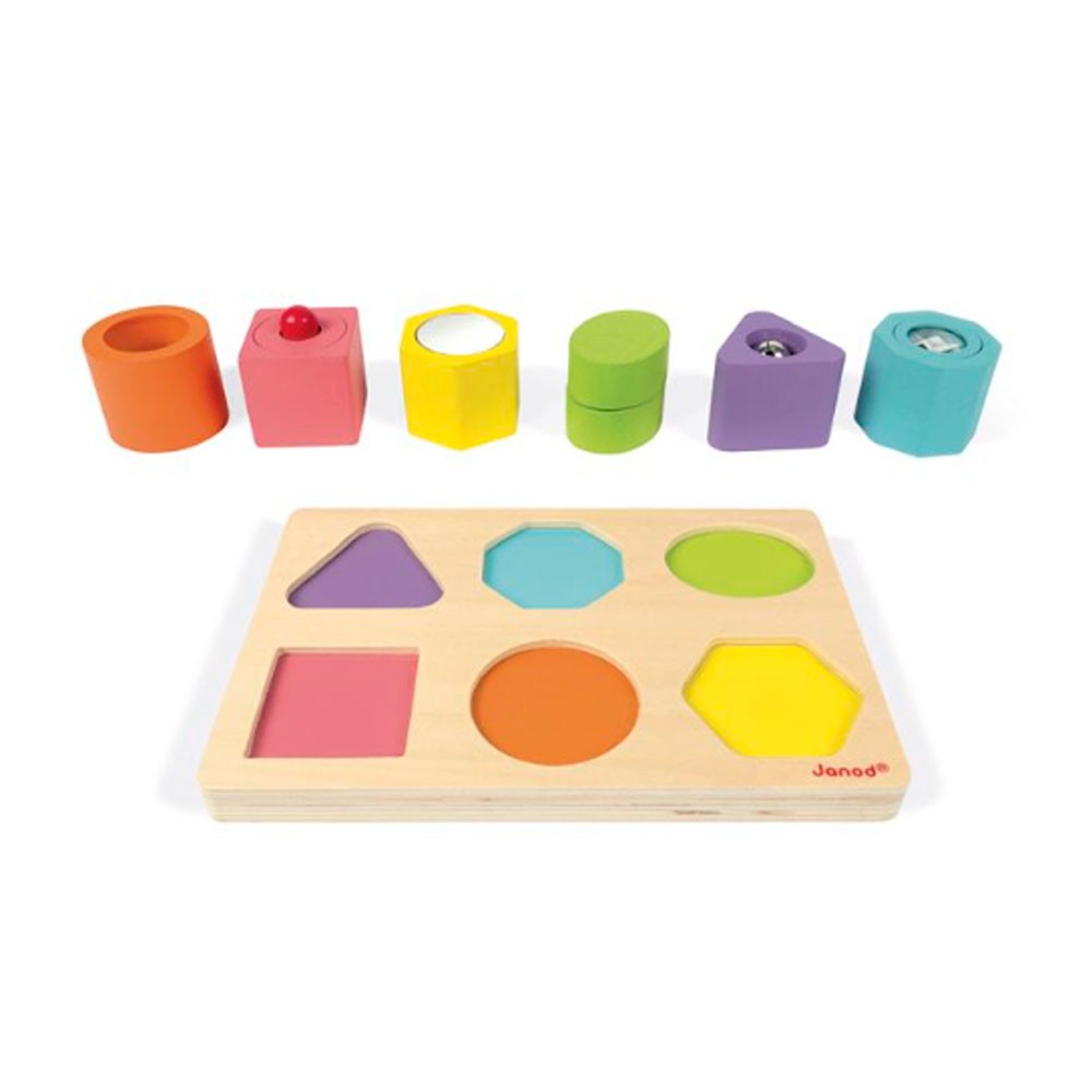 Puzle Janod con 6 figuras sensiorales
