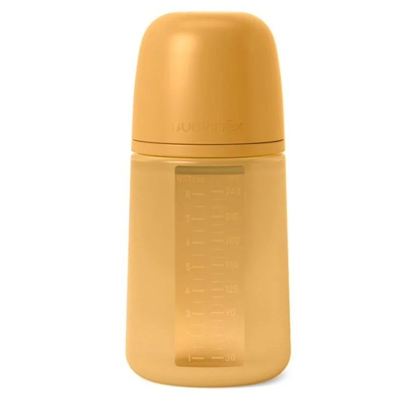 Biberon Fisiologico 240ml Silicona Suavinex Pro flujo Medio +3 Meses.