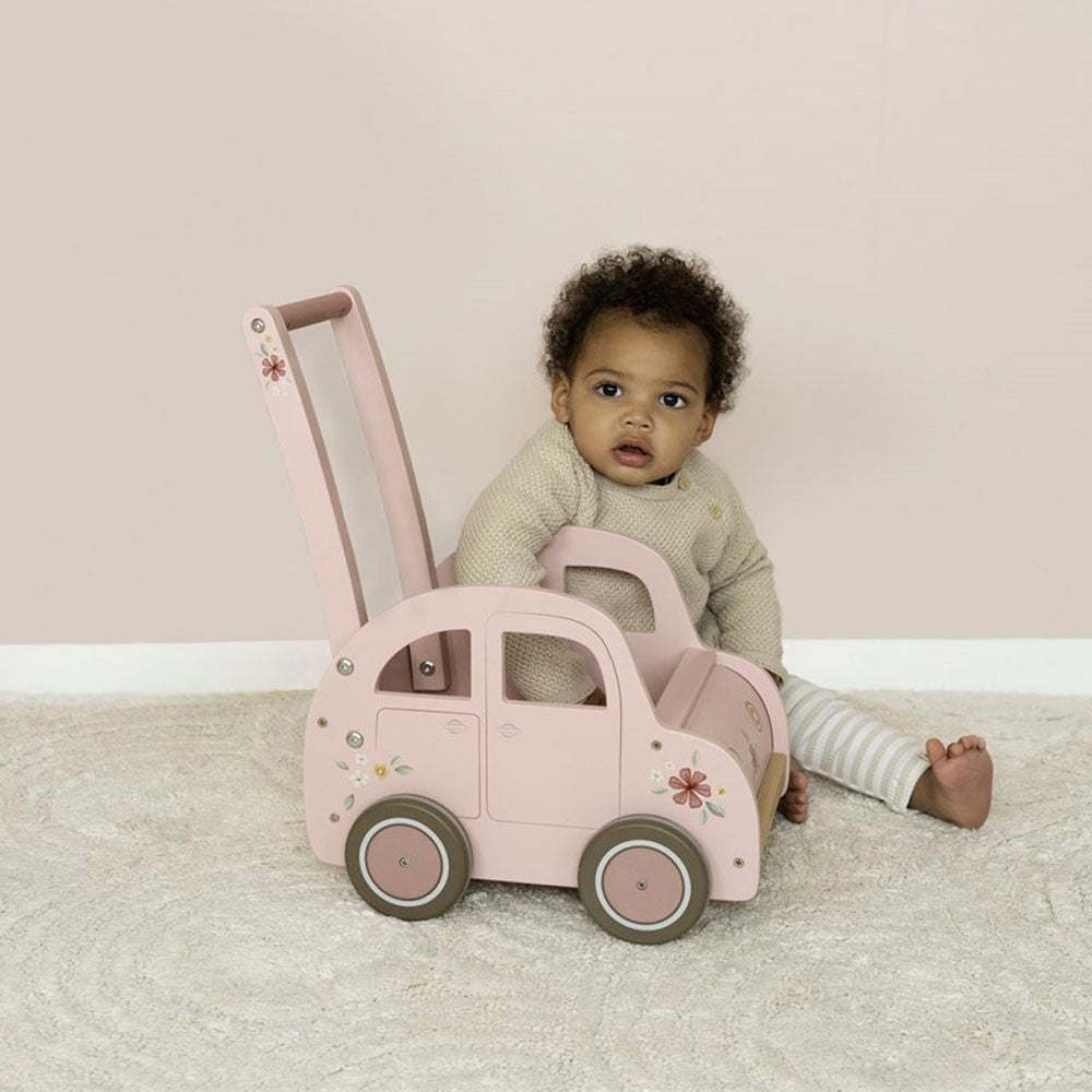 Caminador Little Dutch Flores Coche rosa FSC