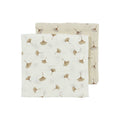 Muselina Lav. Mediana Meyco Gingko Off White Sand Pack 2