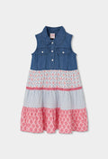 Vestido Boboli denim combinado