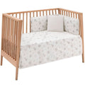 Juego 2 piezas Colcha I-V Cuna Cambrass 60x120 cm Globe Crudo