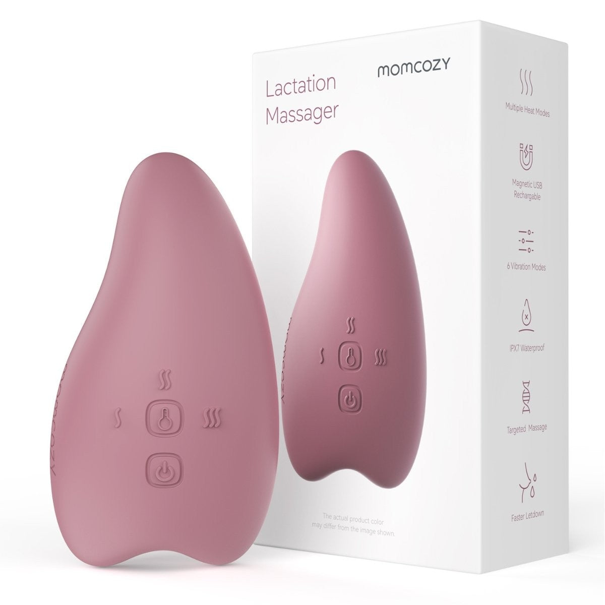 Masajeador de lactancia Momcozy calor+vibración