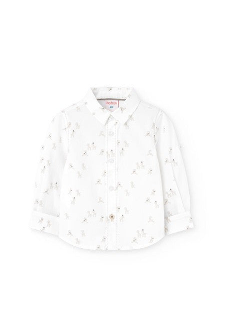 Camisa Boboli popelín estampada