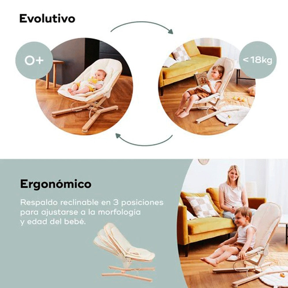 Hamaca evolutiva Babymoov de Madera Swoon Flow