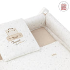 Minicuna Tijera Madera Cambrass Sky Beige/Blanco