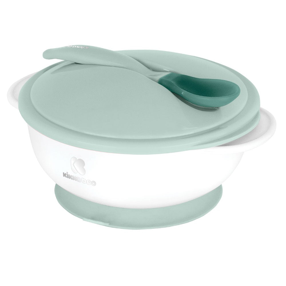 Set Cuenco con ventosa KikkaBoo y cuchara termosensible