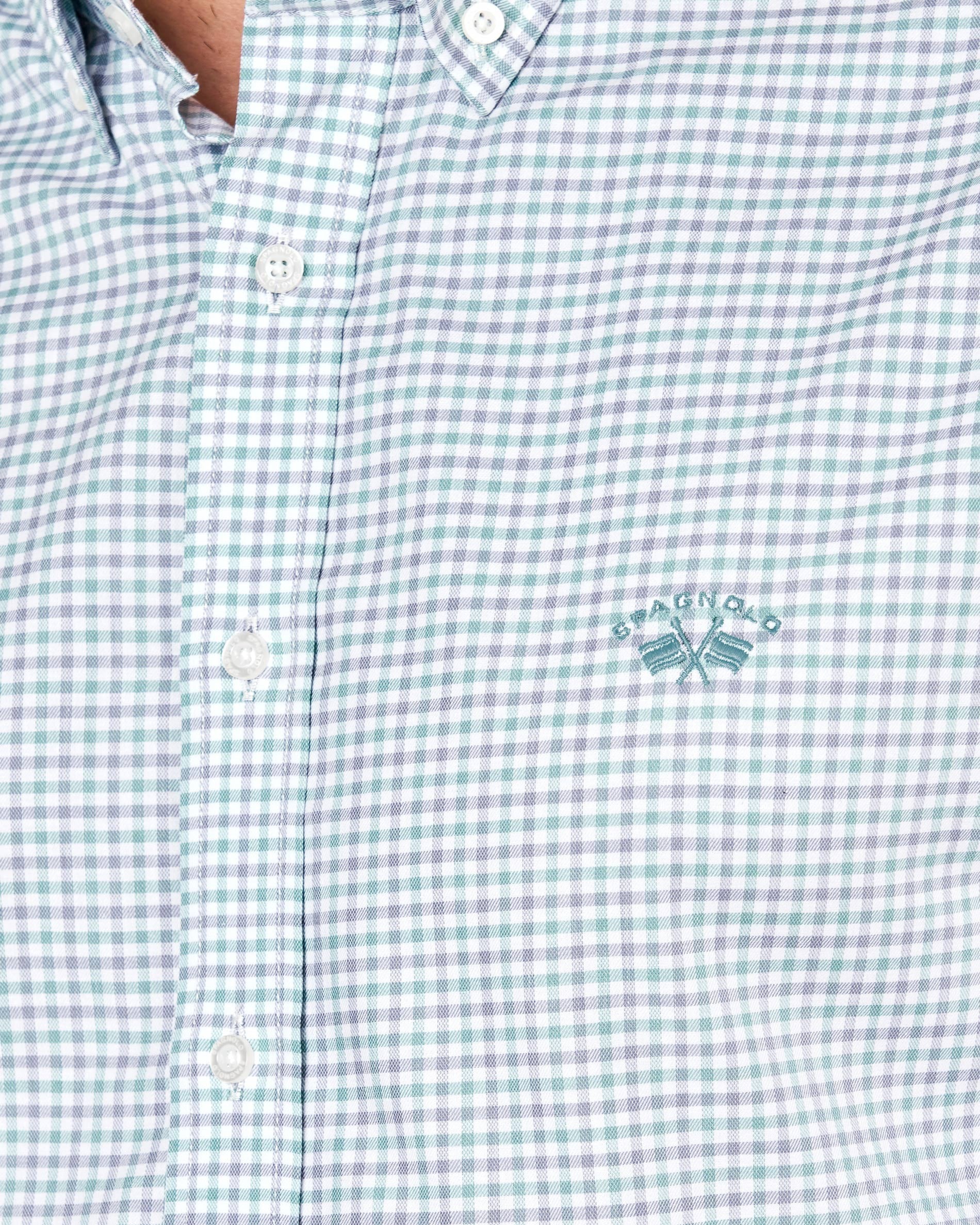 Camisa Spagnolo 7525 boton viyela cuadros
