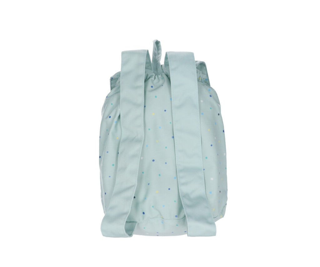 Mochila Tutete Pequeña Tela Dots Sage Personalizable