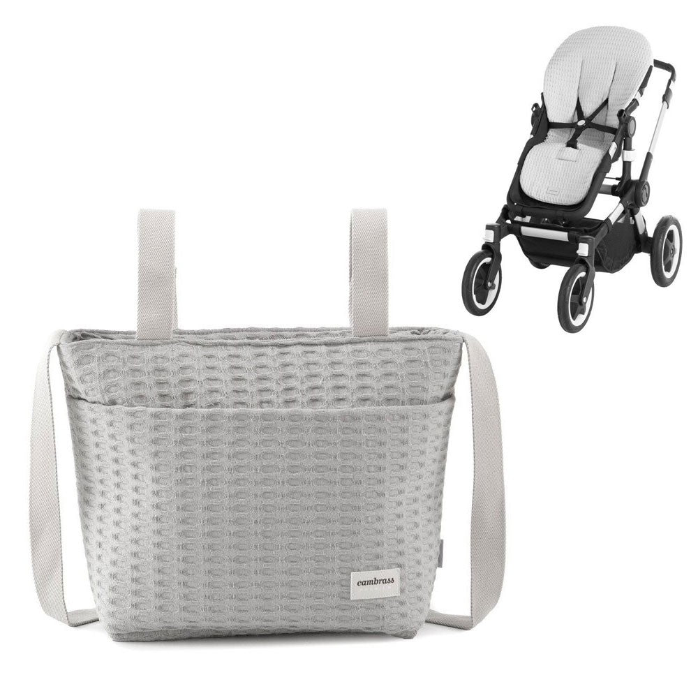 Bolso Organizador y Colchoneta ovalada Cambrass Zico Gris