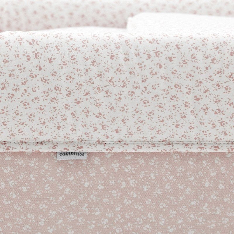 Minicuna Tijera Madera Cambrass Liberty Rosa/Blanco