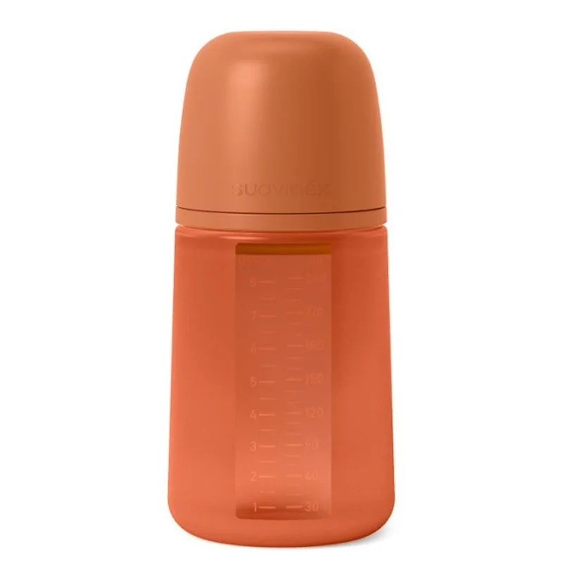 Biberon Fisiologico 240ml Silicona Suavinex Pro flujo Medio +3 Meses.