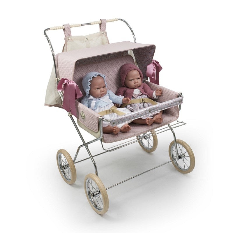 Silla gemelar reborn Bebelux Vintage con bolso