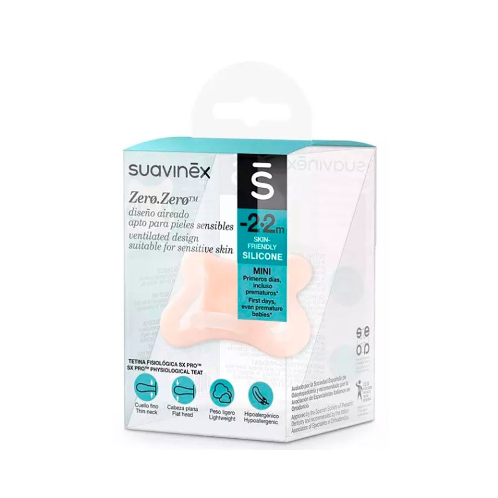 Chupete Suavinex ZeroZero Silicona -2M/2M