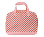 Bolso de Playa con Rejilla Personalizable Monnëka Stripes Bloom & Blush