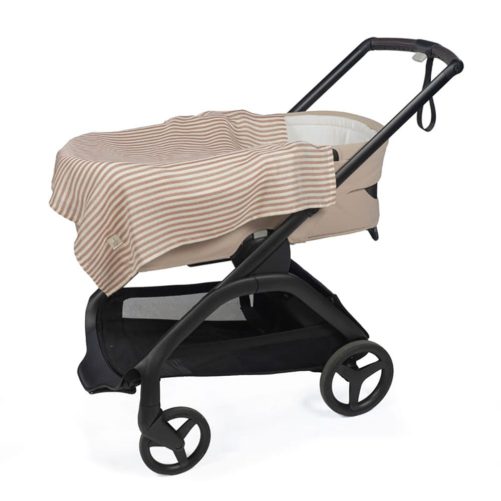 Set 2 Muselinas Walking Mum Praliné Rayas y Vichy