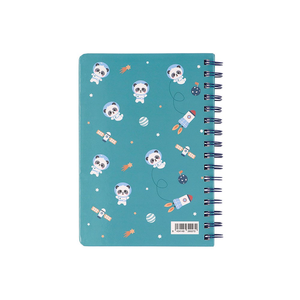 Libreta Tutete Pandas in Space