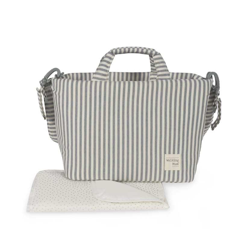Bolsa Canastilla Walking Mum Praliné Rayas