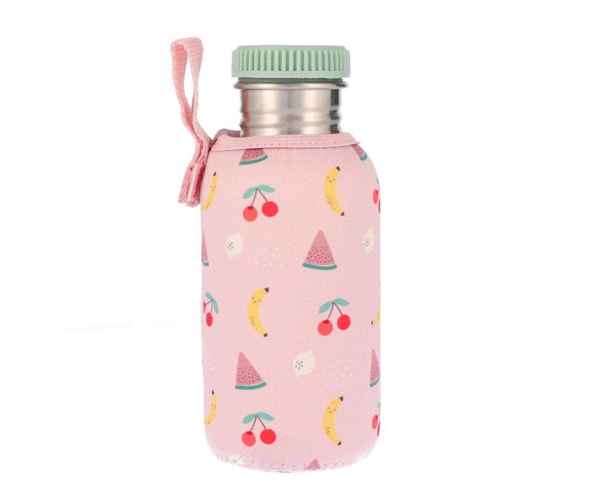 Botella Tutete Acero con Funda Fruits Personalizable 500ml