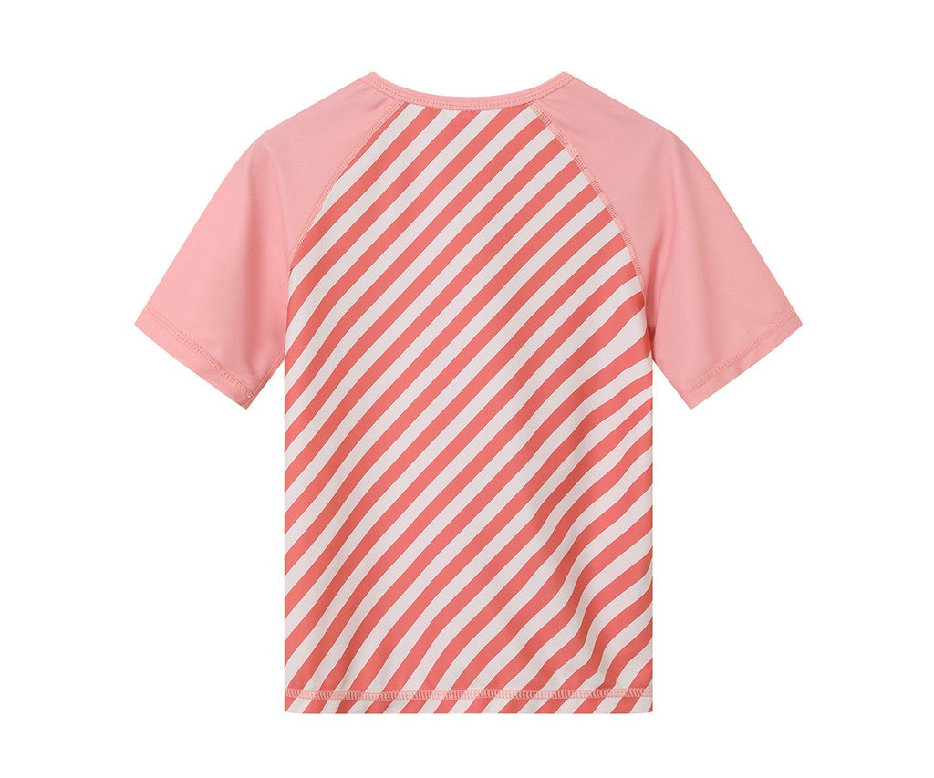 Camiseta Protección Solar Monnëka Stripes Bloom & Blush