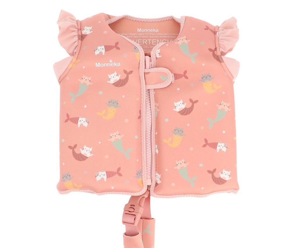 Chaleco Flotador Aprendizaje Monnëka Mermaid Cats